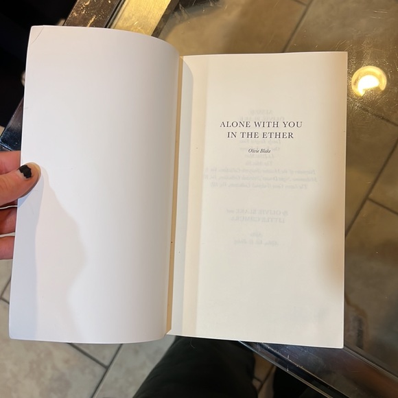 Other Alone With You In The Ether By Olivie Blake Poshmark Other Alone With You In The Ether By Olivie Blake Poshmark